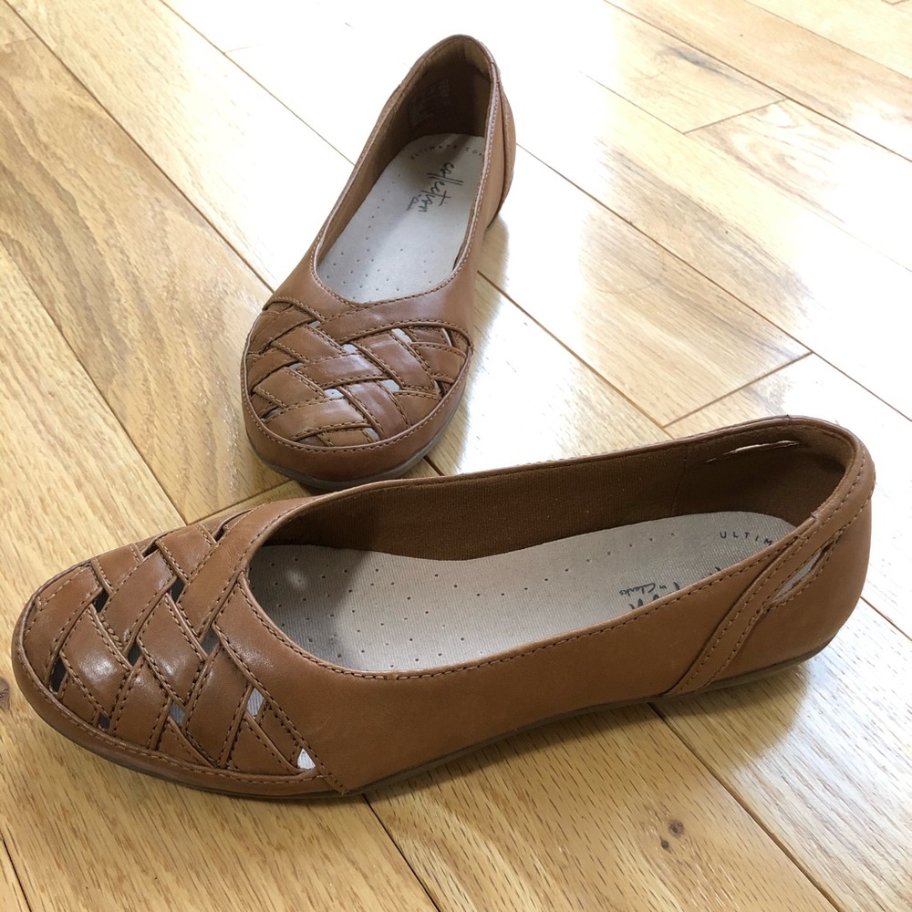 Collection by Clarks Gracelin Maze Leather Flat